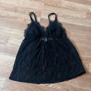 Adore Me Black Lace Lingerie Top